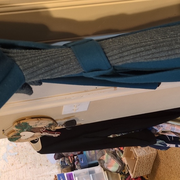 Elevenses by Anthropologie Wool Blend Jacket - Vibrant Teal Green - Picture 5 of 16